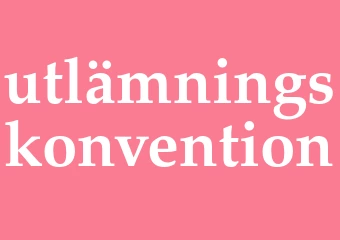 Synonym utlämningskonvention