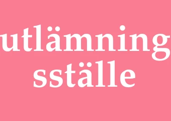 Synonym utlämningsställe
