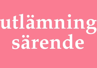 Synonym utlämningsärende