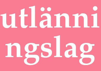 Synonym utlänningslag