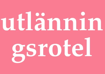 Synonym utlänningsrotel