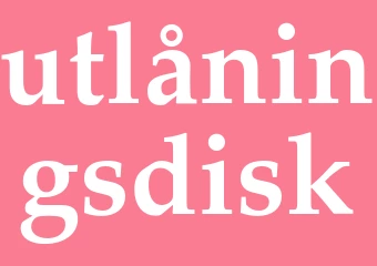 Synonym utlåningsdisk