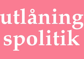 Synonym utlåningspolitik
