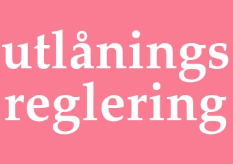 Synonym utlåningsreglering