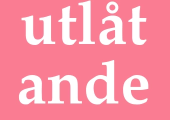 Synonym utlåtande