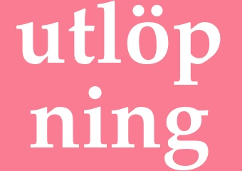 Synonym utlöpning