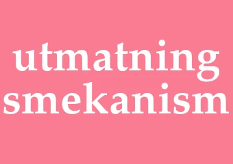 Synonym utmatningsmekanism
