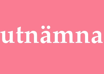 Synonym utnämna