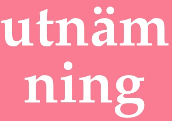 Synonym utnämning
