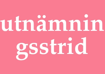 Synonym utnämningsstrid