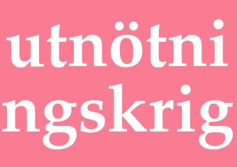 Synonym utnötningskrig