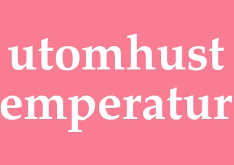 Synonym utomhustemperatur