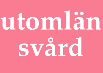 Synonym utomlänsvård
