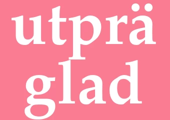 Synonym utpräglad