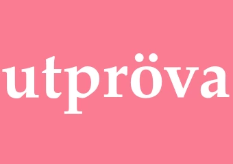 Synonym utpröva