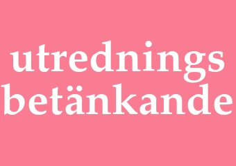 Synonym utredningsbetänkande