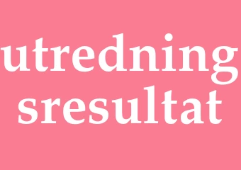 Synonym utredningsresultat