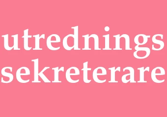 Synonym utredningssekreterare