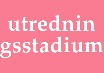 Synonym utredningsstadium