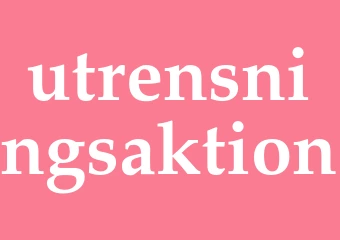 Synonym utrensningsaktion