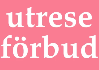 Synonym utreseförbud