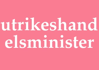 Synonym utrikeshandelsminister