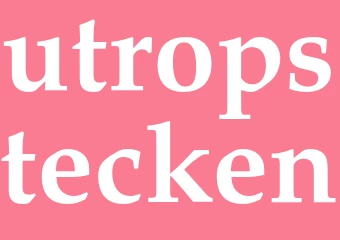 Synonym utropstecken