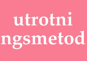 Synonym utrotningsmetod