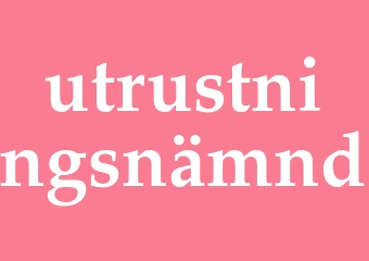 Synonym utrustningsnämnd
