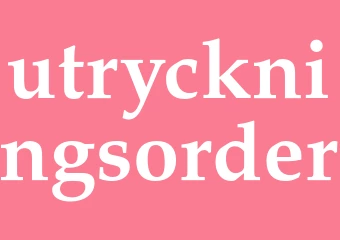Synonym utryckningsorder