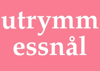 Synonym utrymmessnål