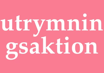 Synonym utrymningsaktion