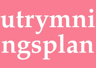 Synonym utrymningsplan