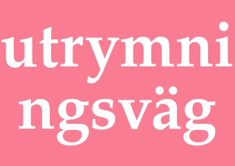 Synonym utrymningsväg