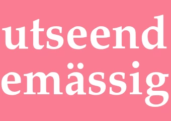 Synonym utseendemässig