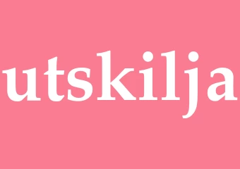 Synonym utskilja