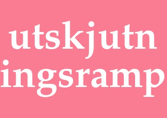 Synonym utskjutningsramp