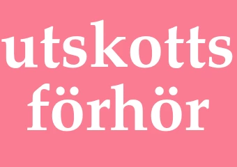 Synonym utskottsförhör