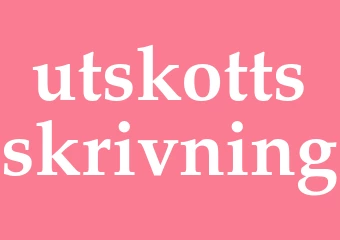 Synonym utskottsskrivning