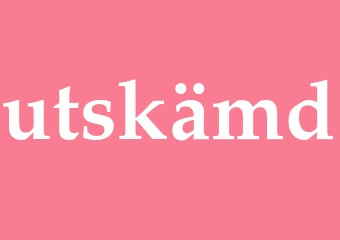 Synonym utskämd