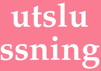 Synonym utslussning