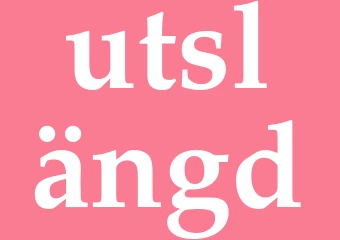 Synonym utslängd