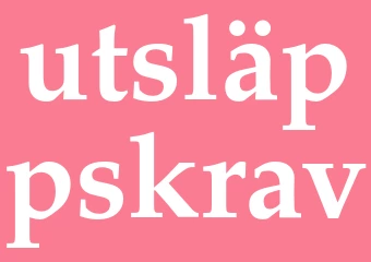 Synonym utsläppskrav