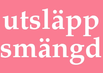 Synonym utsläppsmängd