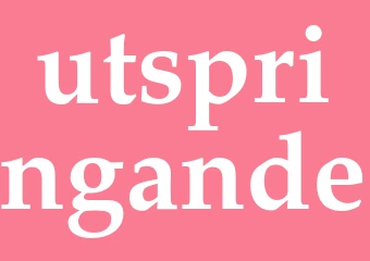 Synonym utspringande