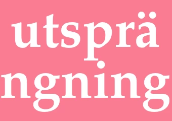 Synonym utsprängning