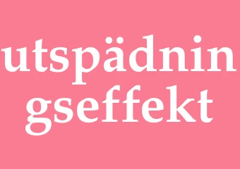 Synonym utspädningseffekt