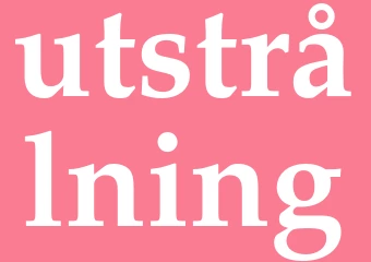 Synonym utstrålning