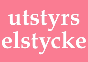 Synonym utstyrselstycke