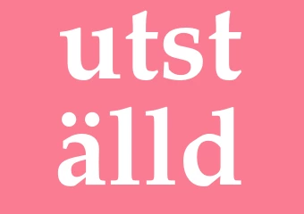 Synonym utställd